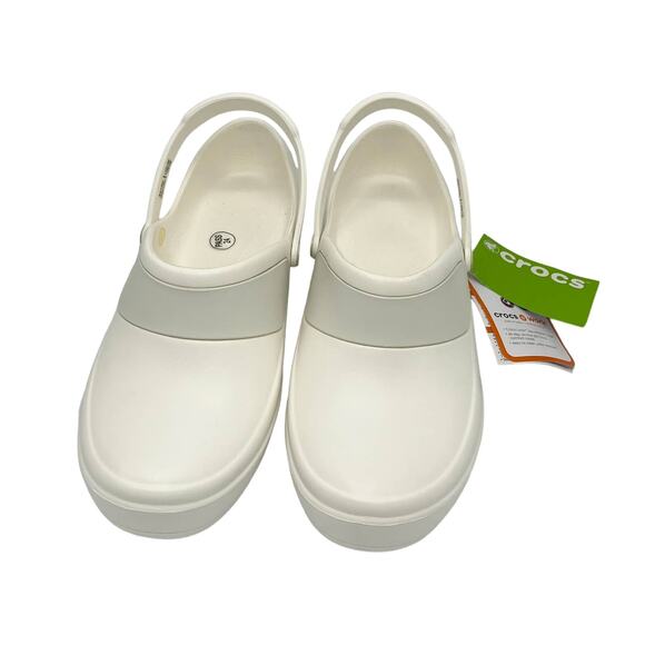 Crocs Mercy Work Women's Clog in White Size 12 - Picture 2 of 9